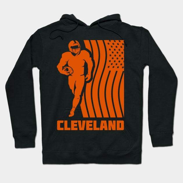 Cleveland Football Hoodie by Toogoo